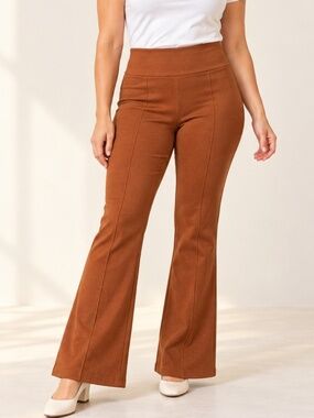 Dear Scarlett Magic Flare Pants - Rust